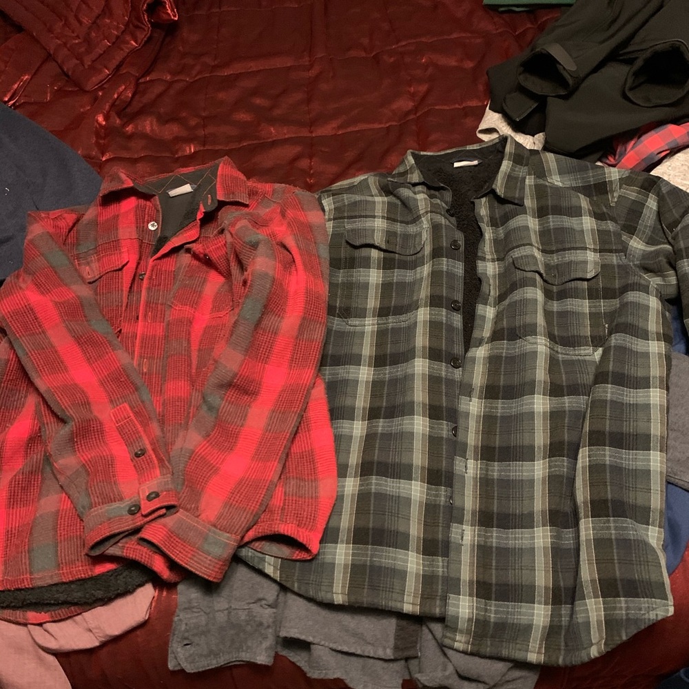 Columbia button down warm shirt bundle